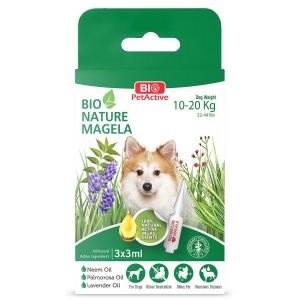 Bio Nature Magela Köpek Dış Parazit Damlası (Bit ve Pire) 10-20 Kg - 3 x 3 ml