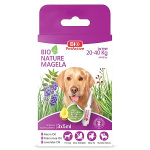 Bio Nature Magela - Köpek Dış Parazit Damlası (Bit ve Pire) 20-40 Kg - 3 x 5 ml