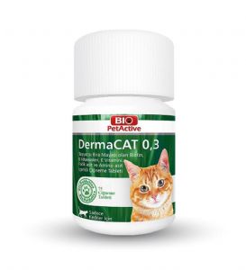 Biopetactive Dermacat 0,3 Sarımsaklı Maya Tableti 75 Tablet