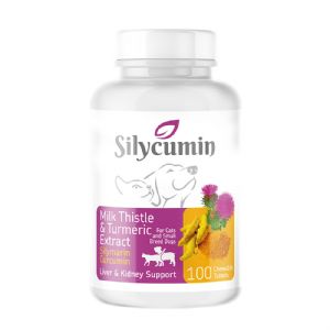 Silycumin 0,5 100 Tablet (Kedi̇ Ve Küçük Irk Köpekler İçi̇n Zerdaçal Ve Devedi̇keni̇ ) 50 Gr