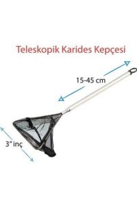 Liya Teleskopik Karides Kepçesi Üçgen  7,5 cm x 15-45 Cm