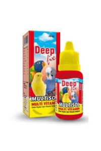 Deep Multisol Kuşlar için Multi-Vitamin 30 ml