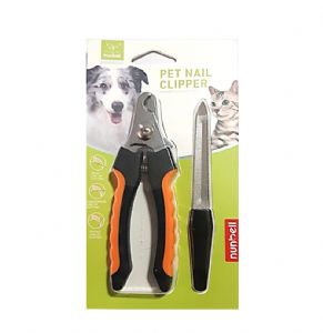 Nunbell Kedi ve Köpekler İçin Tırnak Makası + Törpü 16 cm Pembe