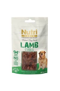 Nutri Canın Cubes Kuzulu Küp Tahılsız Köpek Ödül Maması 80 Gr