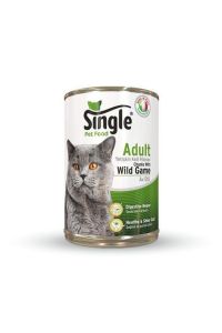 Single Av Hayvanlı Kedi Konservesi 415 gr