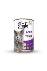 Single Kuzu Etli Yetişkin Kedi Konservesi 415 Gr