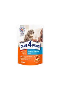 Clup4Paws Somonlu Premium Pouch Kedi Maması 100 Gr