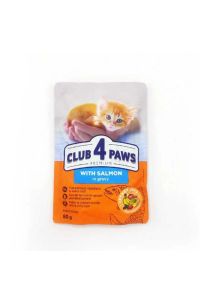 Clup4Paws Somonlu Yavru Pouch Kedi Maması 80gr