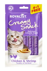 Royalist Creamy Snack Tavuklu Ve Karidesli Kedi Ödül Maması 75 gr