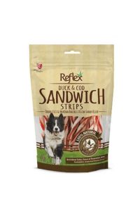 Reflex Köpek Ödülü (RFT-101) Duck Ördekli Ve Balıklı Sandviç Strips 80 gr