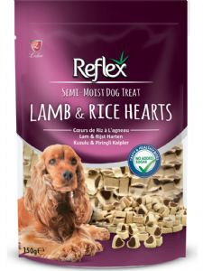 Reflex Plus Köpek Ödülü Kuzu Kalpli 150 gr