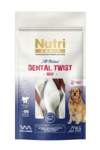 Nutri Canın Dental Twist Biftekli Diş Sağlığı Köpek Ödülü 120 Gr