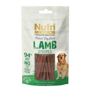 Nutri Canın Stripes Tahılsız Kuzu Etli Köpek Ödülü 80 gr