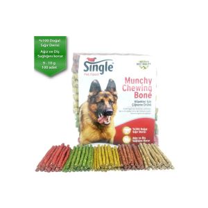 Single Munchy Çubuk Köpek Ödül Kemiği 12.5 cm 9-10gr 100 Adet