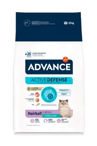 Advance Sterilized Hairball Hindili Kısırlaştırılmış Kedi Maması 10 Kg